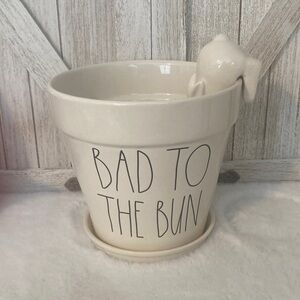 Rae Dunn Large Planter with Bunny Accent
